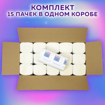 Полотенца бумажные 250 шт., LAIMA (H3) UNIVERSAL WHITE PLUS, 1-слойные, белые, КОМПЛЕКТ 15 пачек, 23х23, V-сложение, 111343 Полотенца бумажные 250 шт., LAIMA (H3) UNIVERSAL WHITE PLUS, 1-слойные, белые, КОМПЛЕКТ 15 пачек, 23х23, V-сложение, 111343