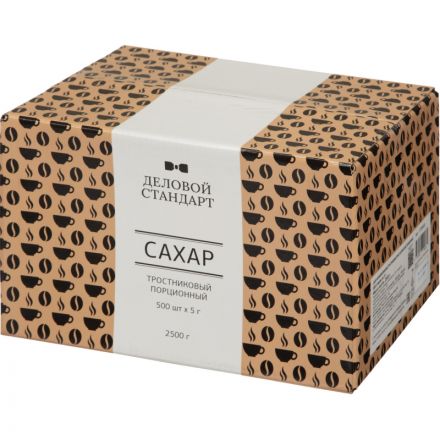 Сахар порционный в стиках Деловой стандарт тростниковый 5гр (500 шт/уп.) Сахар порционный в стиках Деловой стандарт тростниковый 5гр (500 шт/уп.)