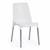 Стул Tetchair GENIUS (mod 75), металл/пластик, 46x56x84cм, белый/ножки хром