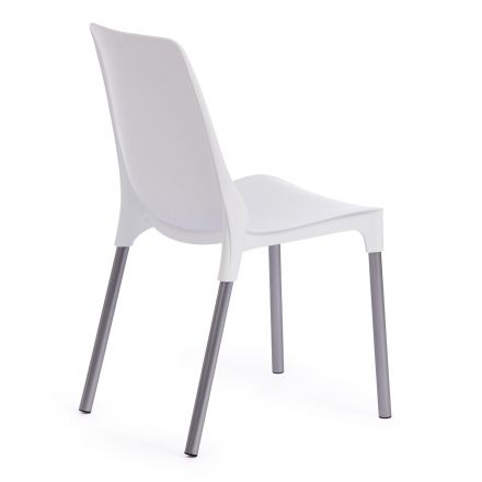 Стул Tetchair GENIUS (mod 75), металл/пластик, 46x56x84cм, белый/ножки хром Стул Tetchair GENIUS (mod 75), металл/пластик, 46x56x84cм, белый/ножки хром