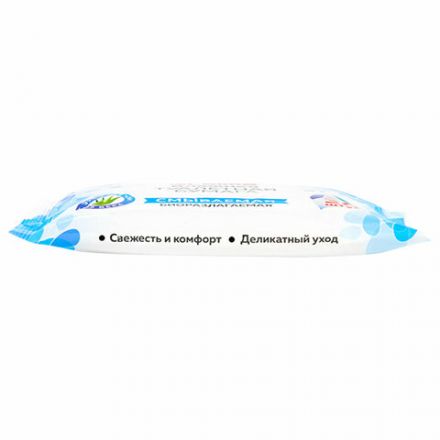 Бумага туалетная влажная смываемая, 30 шт., БИОРАЗЛАГАЕМАЯ, с экстрактом алоэ вера, LAIMA, 128082