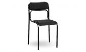 Стул для посетителей Аскона черный(кожзам/черный)