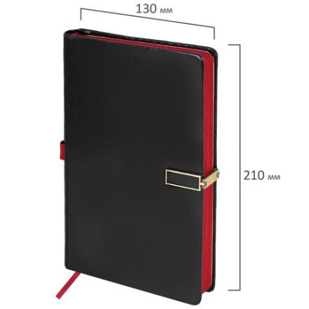 Скетчбук, слоновая кость 140 г/м2 130х210 мм, 80 л., КОЖЗАМ, застежка металл, BRAUBERG ART CLASSIC, "Inspiration", под кожу, черный, 116464 Скетчбук, слоновая кость 140 г/м2 130х210 мм, 80 л., КОЖЗАМ, застежка металл, BRAUBERG ART CLASSIC, "Inspiration", под кожу, черный, 116464
