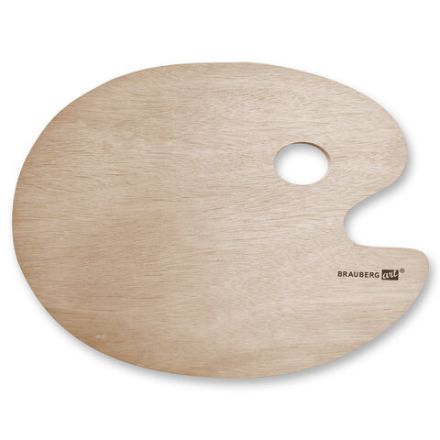 Палитра художественная деревянная овальная 30х40 см, BRAUBERG ART CLASSIC, 192233 Палитра художественная деревянная овальная 30х40 см, BRAUBERG ART CLASSIC, 192233