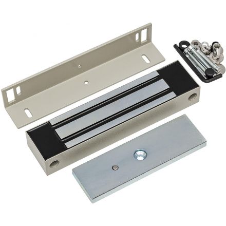 Замок электромагнитный Accordtec ML-400 К с уголком, цвет серый Замок электромагнитный Accordtec ML-400 К с уголком, цвет серый