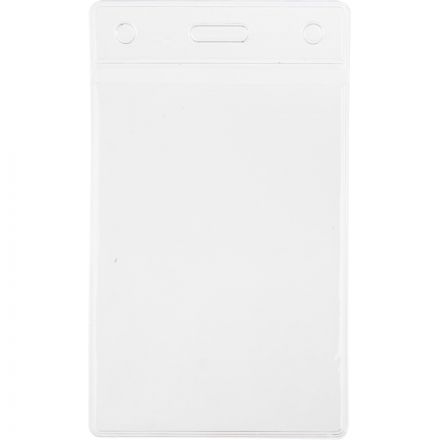 Бейдж Attache Economy 138x96 150мкм,шнур.2заж 45см син,вклад. 120x90 5шт/уп