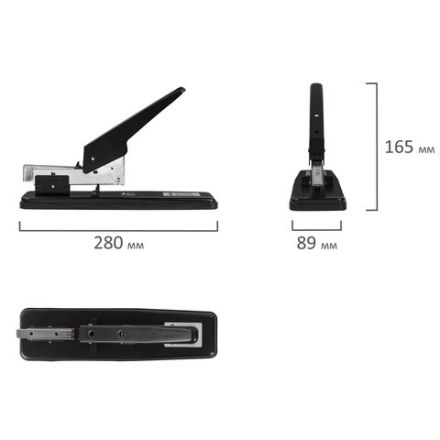 Степлер МОЩНЫЙ №24/6-23/13 металлический STAFF "Manager", до 70 листов, черный, 227663 Степлер МОЩНЫЙ №24/6-23/13 металлический STAFF "Manager", до 70 листов, черный, 227663