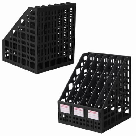 Лоток вертикальный для бумаг BRAUBERG "MAXI Plus", 240 мм, 6 отделений, сетчатый, сборный, черный, 237015 Лоток вертикальный для бумаг BRAUBERG "MAXI Plus", 240 мм, 6 отделений, сетчатый, сборный, черный, 237015