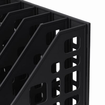 Лоток вертикальный для бумаг BRAUBERG "MAXI Plus", 240 мм, 6 отделений, сетчатый, сборный, черный, 237015 Лоток вертикальный для бумаг BRAUBERG "MAXI Plus", 240 мм, 6 отделений, сетчатый, сборный, черный, 237015
