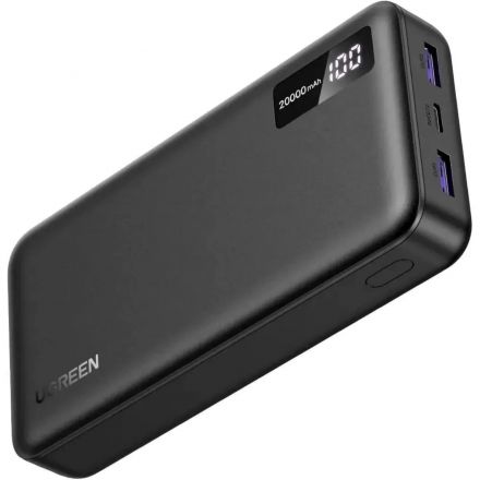 Внешний аккумулятор UGREEN PB312(25683)20000mAh 2-Way 2xUSB-A&USB-C 20W сер Внешний аккумулятор UGREEN PB312(25683)20000mAh 2-Way 2xUSB-A&USB-C 20W сер