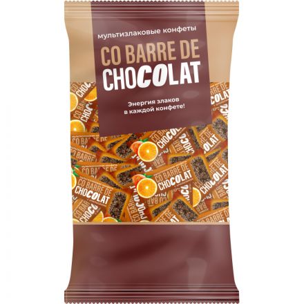 Конфеты Co barre de Chocolat  мультизлаковые с апельсином, 900г