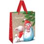 Пакет подарочный 26*32*12см MESHU "Snowman", крафт Пакет подарочный 26*32*12см MESHU "Snowman", крафт