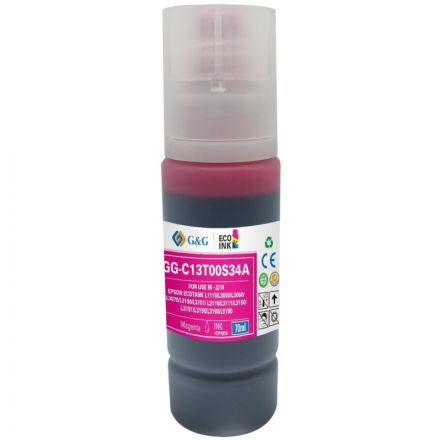 Чернила G&G (GG-C13T00S34A) пур. 70мл для L1110, L3151 Чернила G&G (GG-C13T00S34A) пур. 70мл для L1110, L3151