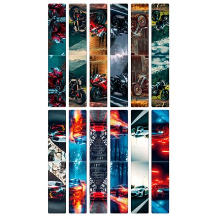 Закладки для книг МАГНИТНЫЕ, "BOYS", комплект 12 штук, 60x20 мм, FUNSTER (ФАНСТЕР), 116656
