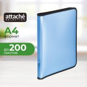 Папка-конверт на молнии c 3-х стор Attache Selec Breeze А4 700мк тис кожа