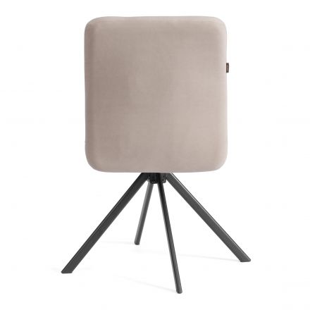 Стул обеденный Medeo поворотный механизм 360, велюр, бежевый, 7