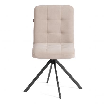 Стул обеденный Medeo поворотный механизм 360, велюр, бежевый, 7