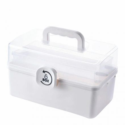 Аптечка домашняя органайзер для хранения универсальный размер MAXI 34,2х21,9х22,6 см, DASWERK (ДАСВЕРК), 608475