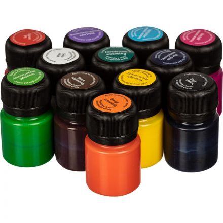 Набор акриловых   красок по стеклу и керамике Decola 12х20 мл, 10665