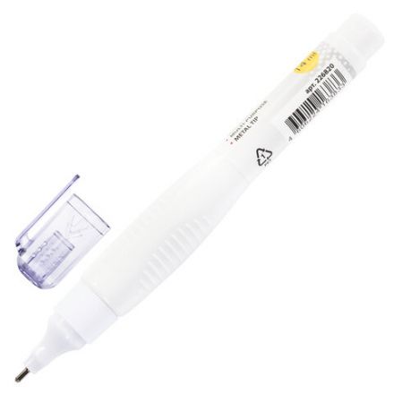 Ручка-корректор BRAUBERG, 14 мл, металлический наконечник, 226820 Ручка-корректор BRAUBERG, 14 мл, металлический наконечник, 226820