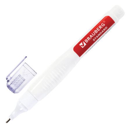 Ручка-корректор BRAUBERG, 14 мл, металлический наконечник, 226820 Ручка-корректор BRAUBERG, 14 мл, металлический наконечник, 226820