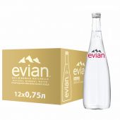 Вода минеральная Evian,негаз. ст/бут, 0,75 л Вода минеральная Evian,негаз. ст/бут, 0,75 л