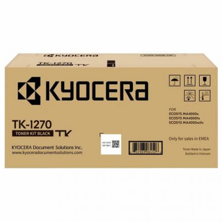 Тонер-картридж KYOCERA (TK-1270) ECOSYS MA4000x/MA4000fx/MA4000wifx, ресурс 10000 стр., оригинальный, 1T0C140NL0 Тонер-картридж KYOCERA (TK-1270) ECOSYS MA4000x/MA4000fx/MA4000wifx, ресурс 10000 стр., оригинальный, 1T0C140NL0