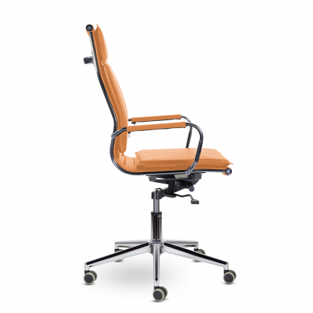 Кресло СН-301 Кайман Комфорт В хром Ср S-0432 (оранжевый) Кресло СН-301 Кайман Комфорт В хром Ср S-0432 (оранжевый)