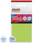 Стикеры Attache Economy с клеев.краем 76x51 мм,100 лист неоновый зеленый Стикеры Attache Economy с клеев.краем 76x51 мм,100 лист неоновый зеленый