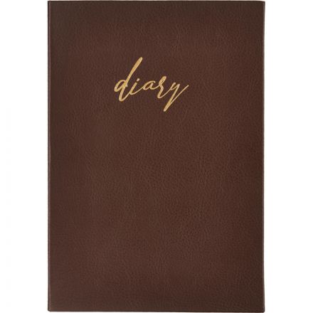 Ежедневник недатированный коричневый, А5, 140x200, 136 л, ATTACHE Ежедневник недатированный коричневый, А5, 140x200, 136 л, ATTACHE