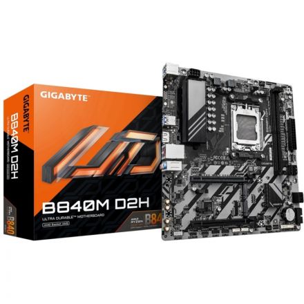 Материнская плата GIGABYTE B840M D2H, AM5, B840, 2xDDR5 mATX Материнская плата GIGABYTE B840M D2H, AM5, B840, 2xDDR5 mATX