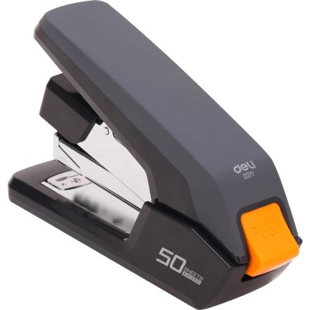 Степлер Deli Exceed 24/6 26/6 26/8 50л.Сниж.усил.черн.100скоб корE0371black