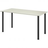 Стол обеденный Комус МДС 150х70 серый/черный Стол обеденный Комус МДС 150х70 серый/черный