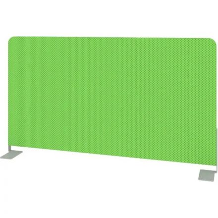 Экран Metal System Style ткан. боковой Б.ТЭКР-72 720х390х28 зеленый/мет.сер