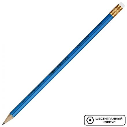 Карандаш чернографитный Koh-I-Noor Oriental 1372 НВ заточенный с ластиком