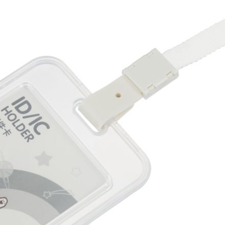 Бейдж Deli 64804 вертик.,на шнурке с клипом., вкладыш: 54x86мм, белый, 1 шт Бейдж Deli 64804 вертик.,на шнурке с клипом., вкладыш: 54x86мм, белый, 1 шт