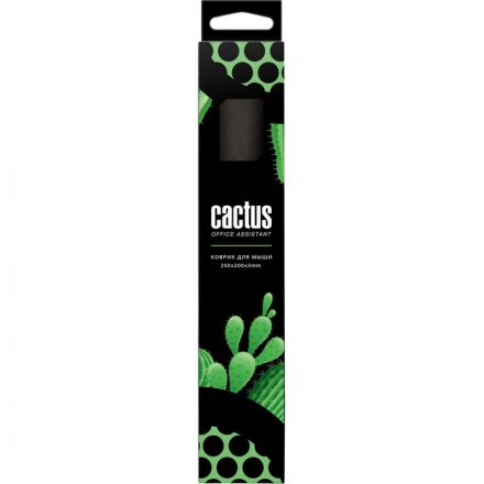 Коврик для мыши Cactus CS-MP-D01S Black Мини черный 250x200x3мм