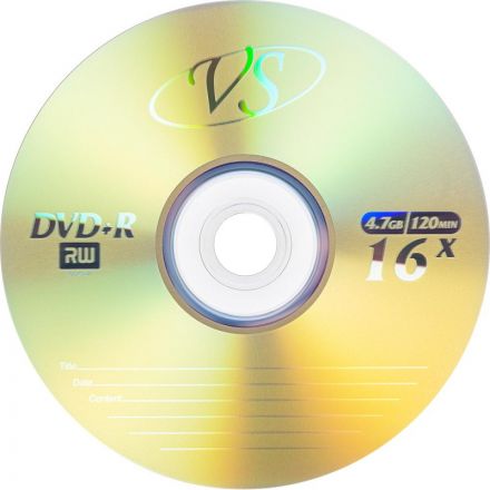 Носители информации DVD+R, 16x, VS, Slim/5, VSDVDPRSL501 Носители информации DVD+R, 16x, VS, Slim/5, VSDVDPRSL501