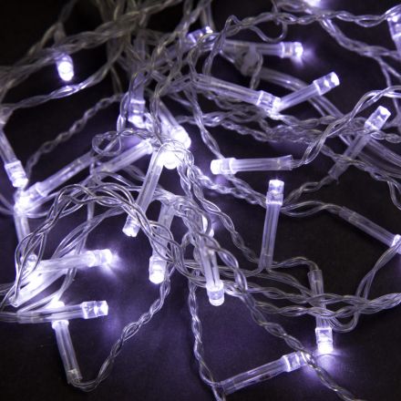 Электрогирлянда Бахрома 3 х 0.5 м , IP20,80 LED, бел, 8 реж, 3556845