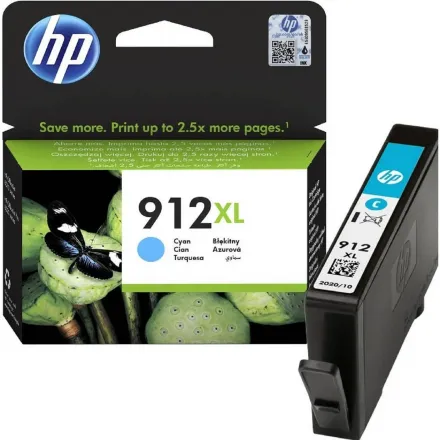Картридж струйный HP 912XL 3YL81AE голубой, повышенной ёмкости для OfficeJet 801x/802x