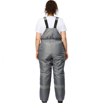 Полукомбинезон рабочий зимний женский з46-ПК серый (р.44-46) 182-188