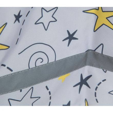 Мешок для обуви №1School Серый со звездами,МО-26-1с, 360x470 мм, светоотр