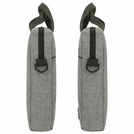 Сумка портфель HEIKKI PERSPECTIVE (ХЕЙКИ) с отделением для ноутбука 15,6", с карманом, серая, 29х40х7 см, 272595