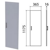 Дверь ЛДСП средняя "Монолит", 365х16х1175 мм, цвет серый, ДМ42.11