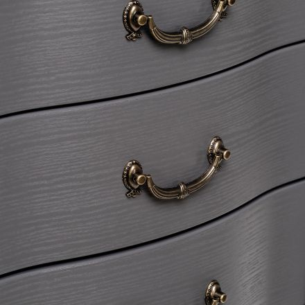 Комод Leset "Джульетта" узкий (6 ящ.), Серый ясень