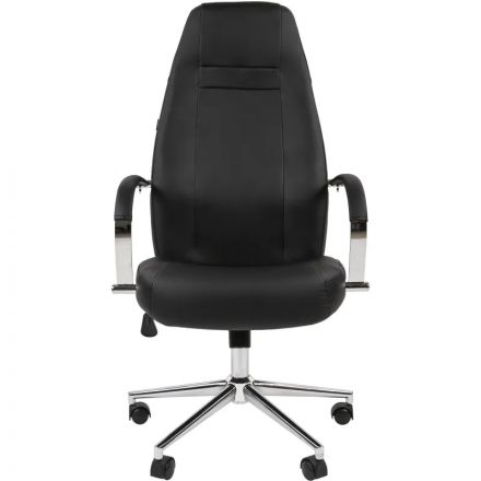 Кресло ТП 555 экокожа,черный,хром Кресло ТП 555 экокожа,черный,хром