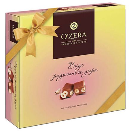 Конфеты шоколадные O'ZERA "Вкус радостного утра", с цельным фундуком, 180 г, картонная коробка, 267 Конфеты шоколадные O'ZERA "Вкус радостного утра", с цельным фундуком, 180 г, картонная коробка, 267