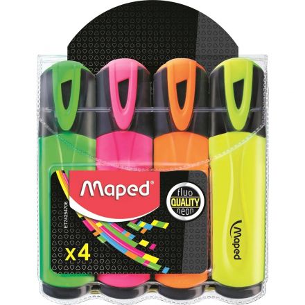 Набор текстовыделителей Maped FLUO PEP'S CLASSIC 1-5 мм, 4 цв/наб,742547
