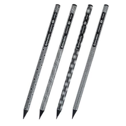 Карандаш чернографитный BRAUBERG "GRAPHIC", 1 шт., HB, корпус ассорти, 181763 Карандаш чернографитный BRAUBERG "GRAPHIC", 1 шт., HB, корпус ассорти, 181763