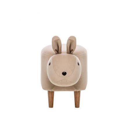 Пуф Leset Rabbit COMBI V18 бежевый, Ткань Велюр Пуф Leset Rabbit COMBI V18 бежевый, Ткань Велюр